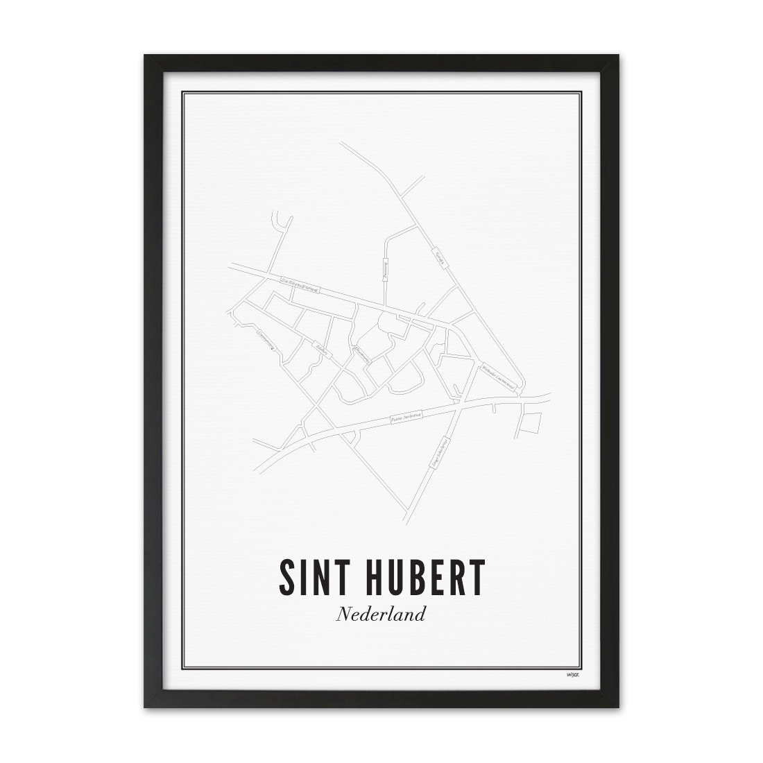Poster van Sint Hubert - Stad | WIJCK. 